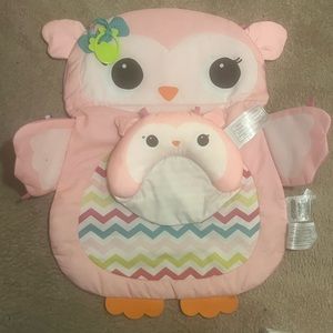 Newborn tummy time owl